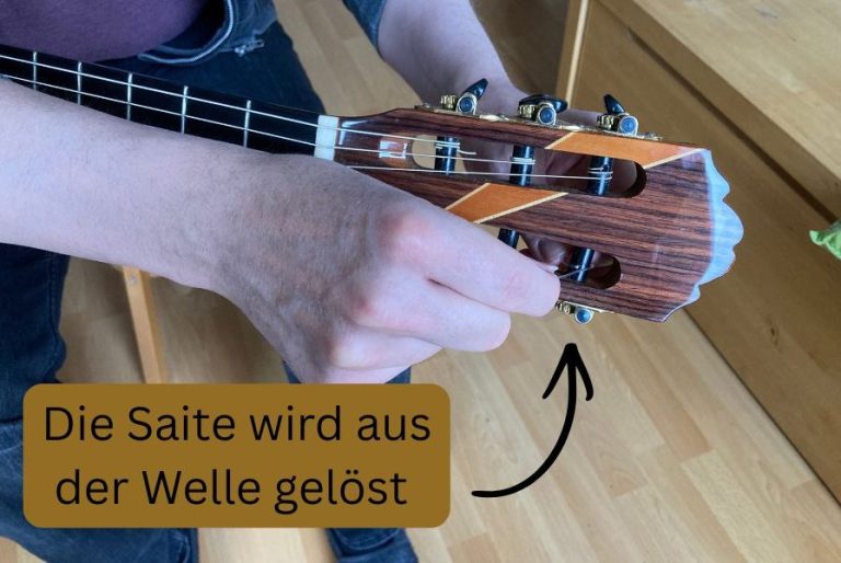 Konzertgitarre neu besaiten